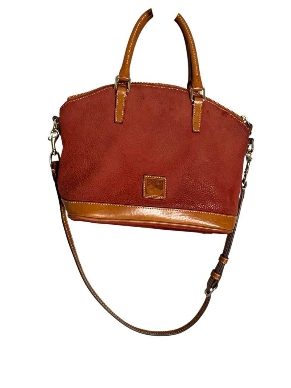 Dooney & Bourke Darcey Pebbled Leather Satchel With Crossbody